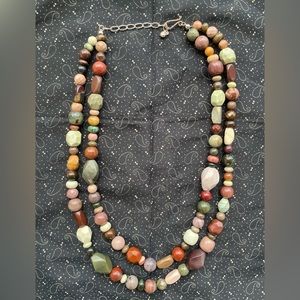 Multi Stone Double Layered Necklace | Jay King
